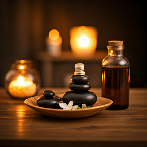 Relaxing therapeutic massage in a tranquil treatment room