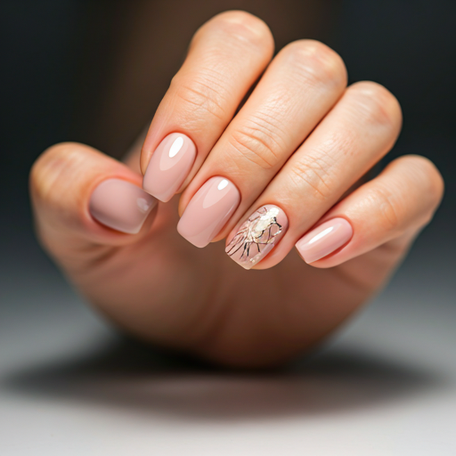 Elegant manicure with refined nail art